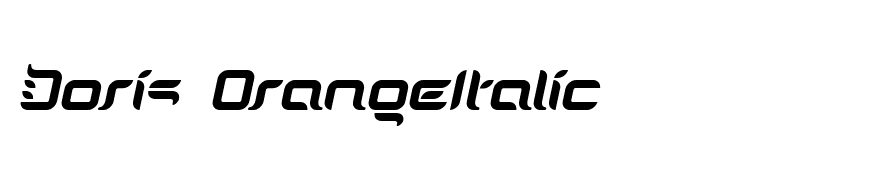 Doris OrangeItalic