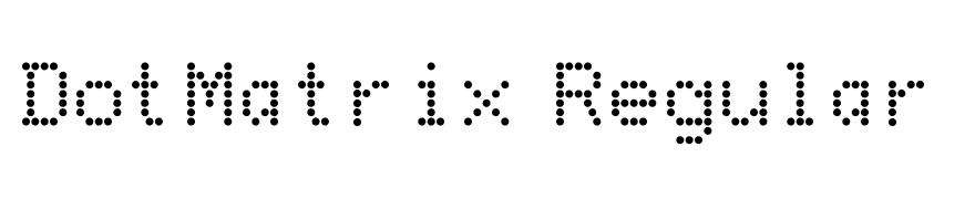 DotMatrix Regular