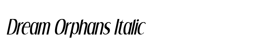Dream Orphans Italic
