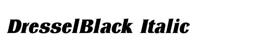 DresselBlack Italic