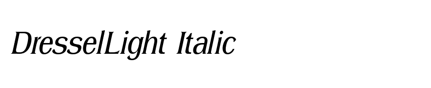 DresselLight Italic