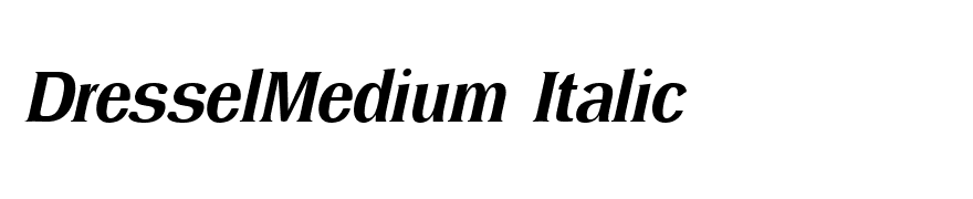 DresselMedium Italic