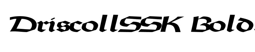 DriscollSSK BoldItalic