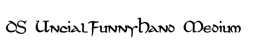 DS UncialFunnyHand Medium