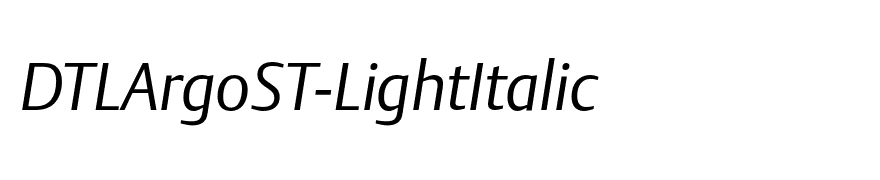 DTLArgoST-LightItalic