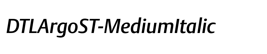 DTLArgoST-MediumItalic