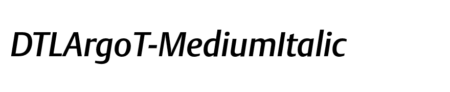 DTLArgoT-MediumItalic