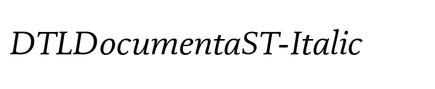DTLDocumentaST-Italic