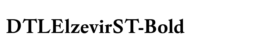 DTLElzevirST-Bold