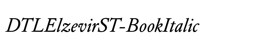DTLElzevirST-BookItalic