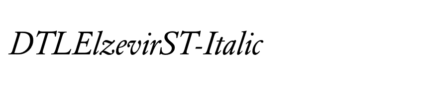 DTLElzevirST-Italic