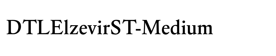 DTLElzevirST-Medium