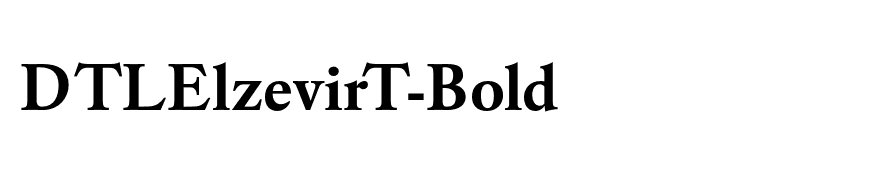 DTLElzevirT-Bold
