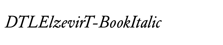 DTLElzevirT-BookItalic