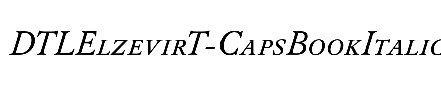 DTLElzevirT-CapsBookItalic