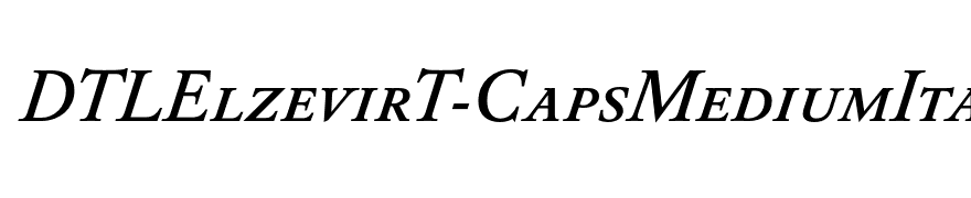 DTLElzevirT-CapsMediumItalic