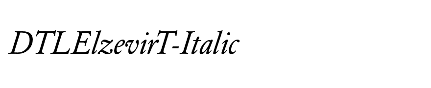 DTLElzevirT-Italic