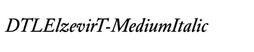 DTLElzevirT-MediumItalic