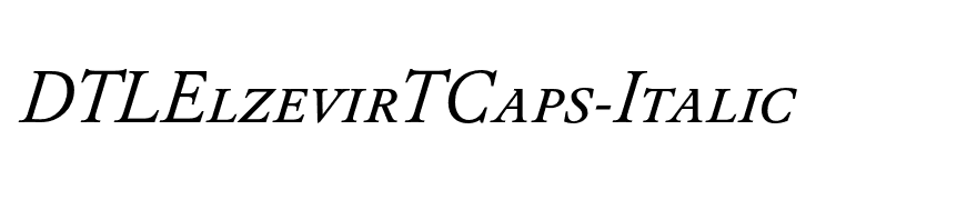 DTLElzevirTCaps-Italic