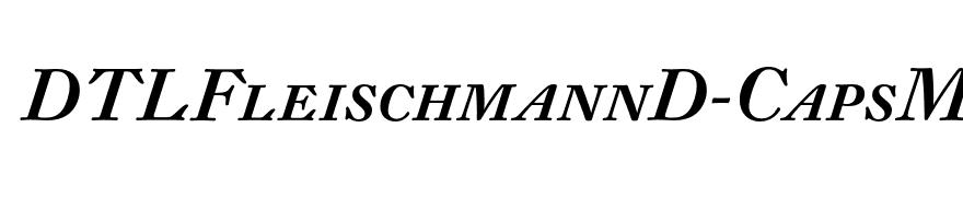 DTLFleischmannD-CapsMediumItalic