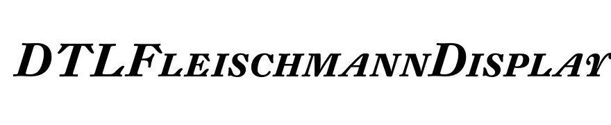 DTLFleischmannDisplay-BoldItali