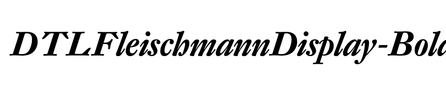 DTLFleischmannDisplay-BoldItalic