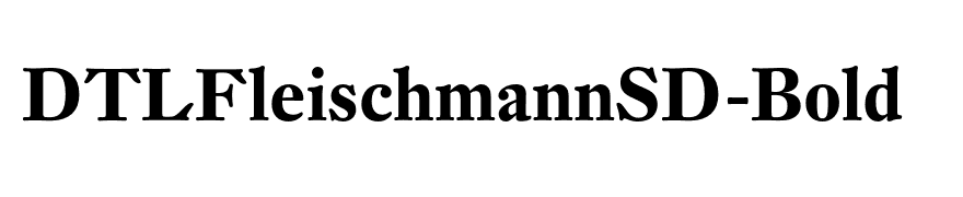 DTLFleischmannSD-Bold