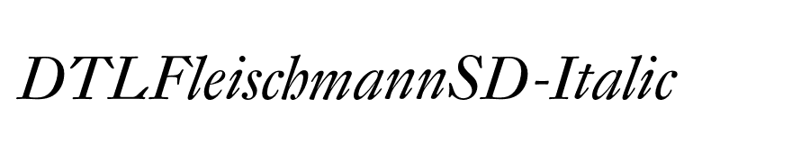 DTLFleischmannSD-Italic