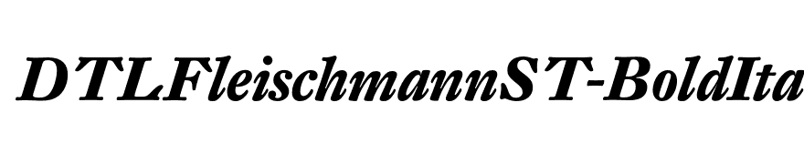 DTLFleischmannST-BoldItalic