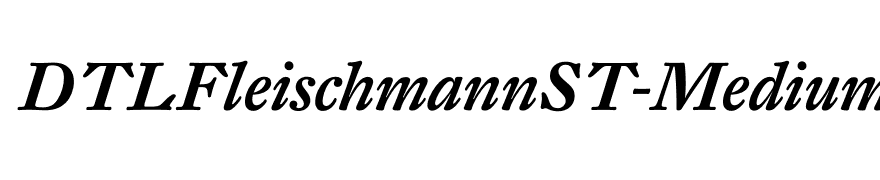 DTLFleischmannST-MediumItalic