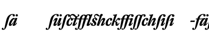 DTLFleischmannT-AltBoldItalic