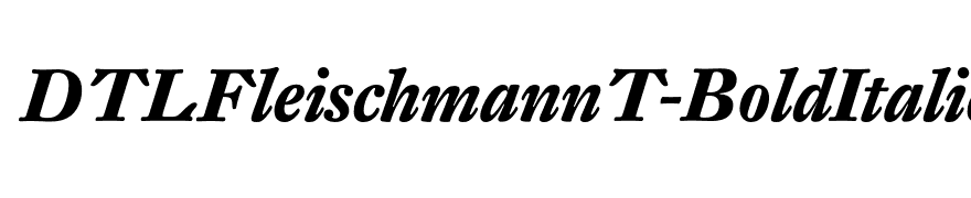 DTLFleischmannT-BoldItalic