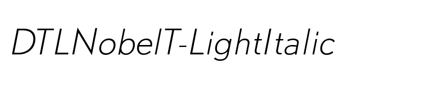 DTLNobelT-LightItalic