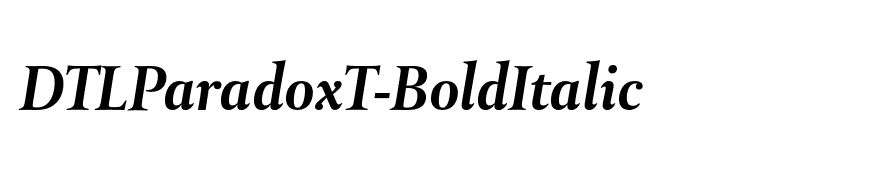 DTLParadoxT-BoldItalic