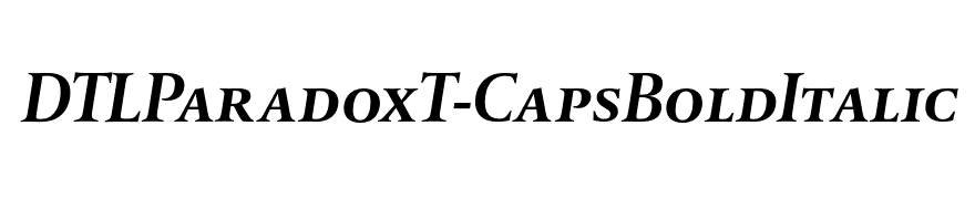 DTLParadoxT-CapsBoldItalic