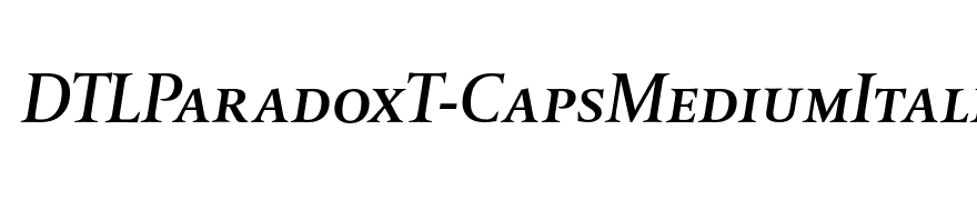 DTLParadoxT-CapsMediumItalic