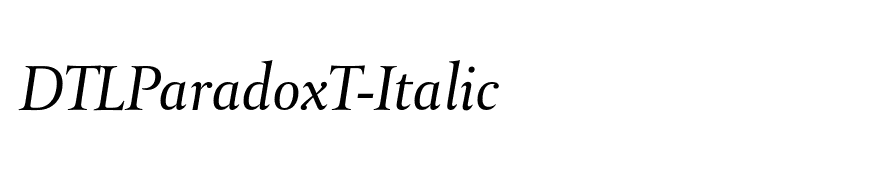 DTLParadoxT-Italic