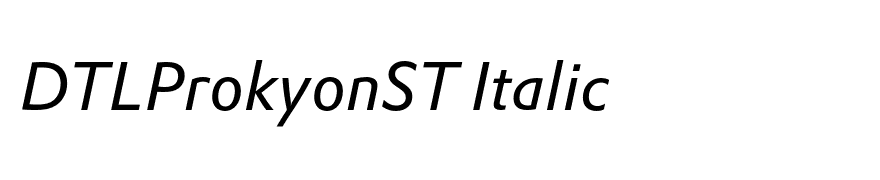 DTLProkyonST Italic