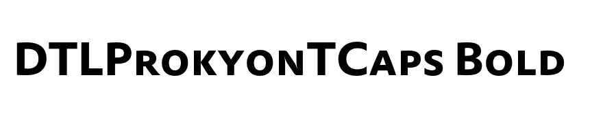 DTLProkyonTCaps Bold