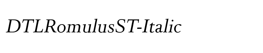 DTLRomulusST-Italic