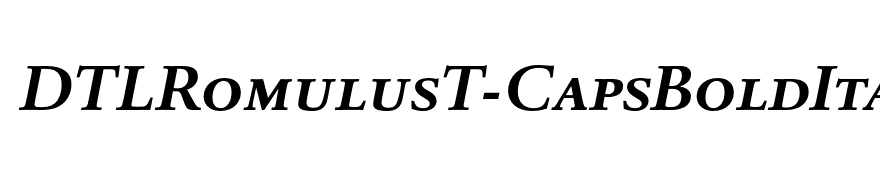 DTLRomulusT-CapsBoldItalic