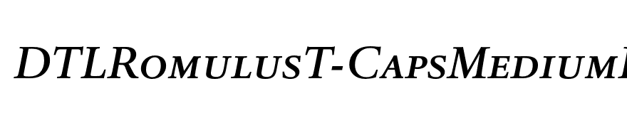DTLRomulusT-CapsMediumItalic