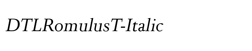 DTLRomulusT-Italic