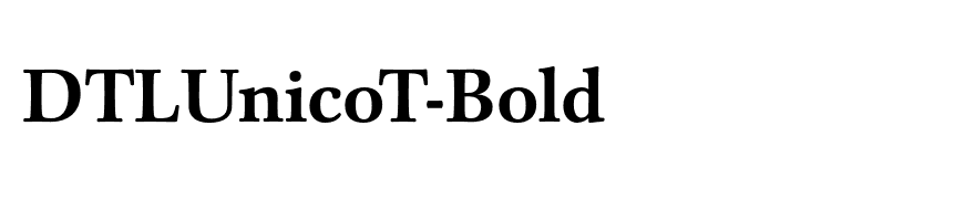 DTLUnicoT-Bold