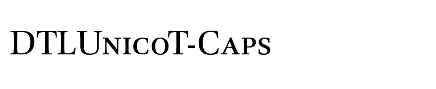 DTLUnicoT-Caps