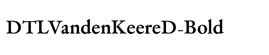 DTLVandenKeereD-Bold