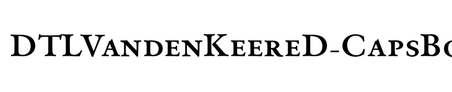 DTLVandenKeereD-CapsBold