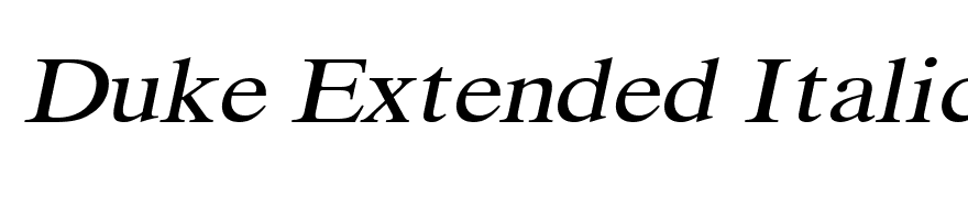 Duke Extended Italic