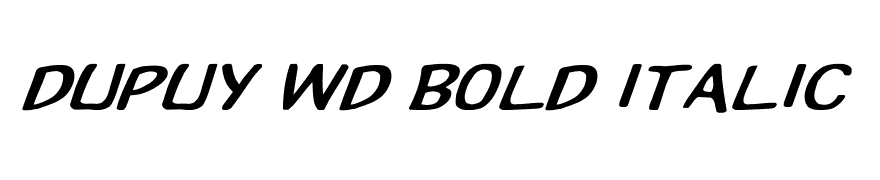 Dupuy Wd Bold Italic