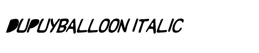 DupuyBALloon Italic